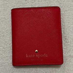 Kate Spade Slim Bifold Wallet, Red